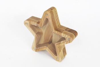 Tirelire, Tirelire étoile en bois 8