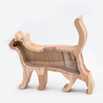 Hucha, Hucha de madera Gato