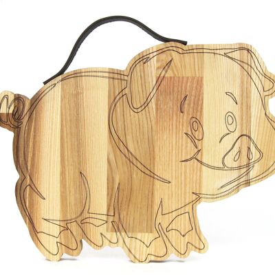 Cutting board - wooden cutting board pig I