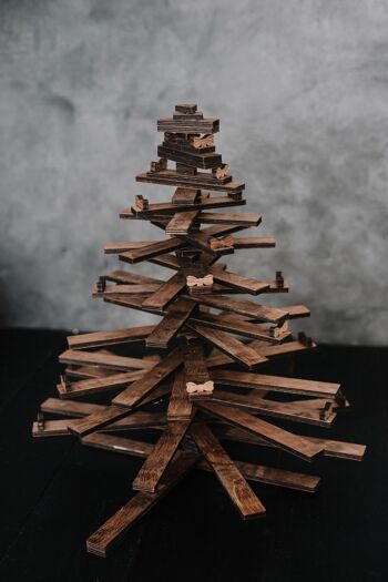 Sapin de Noël en bois, Sapin de Noël échelle en bois 3