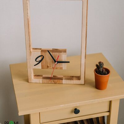 Orologio in legno, orologio di design in legno