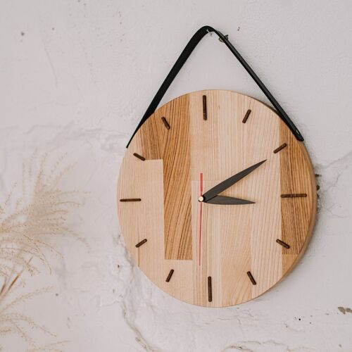 Wooden clock, Wood designer clock