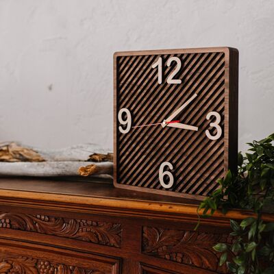 Orologio in legno, orologio di design in legno