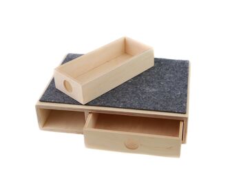 Organisateur de bureau en bois, Accessoires de bureau 4