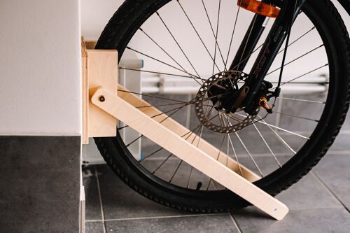 Bicycle rack, Wood bicycle wall stand