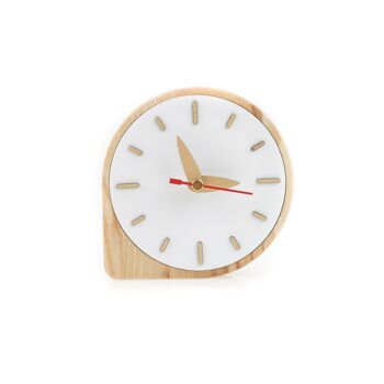 Horloge en bois, horloge de bureau en bois 4