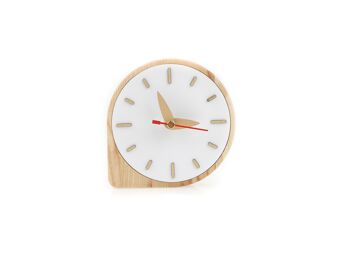 Horloge en bois, horloge de bureau en bois 7
