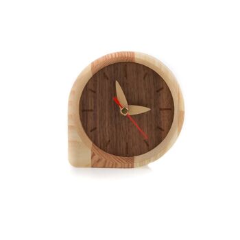 Horloge en bois, horloge de bureau en bois 4