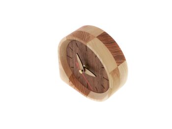 Horloge en bois, horloge de bureau en bois 6