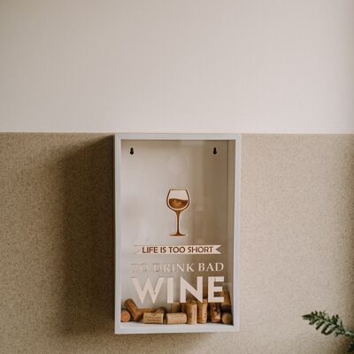 Wine cork holder, Wooden wine cork holder