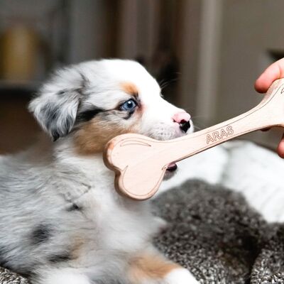 Dog toy, Wooden bone dog toy small