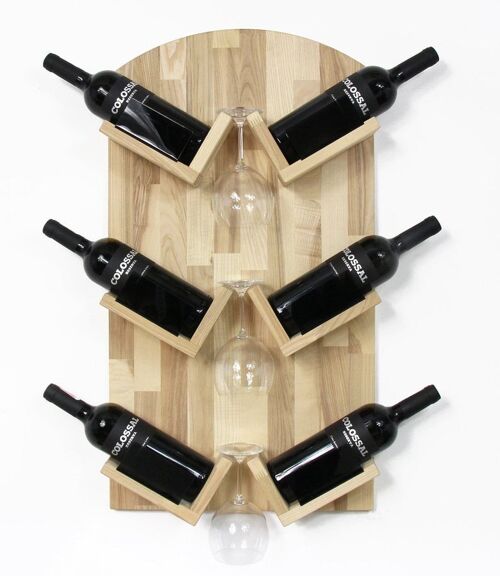 Wine bottle holder, Wooden wine bottle holder