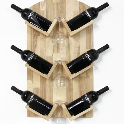 Wine bottle holder, Wooden wine bottle holder