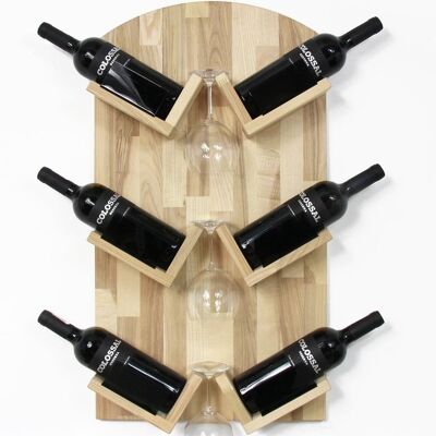 Weinflaschenhalter, Weinflaschenhalter aus Holz