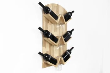 Porte-bouteille de vin, Porte-bouteille de vin en bois 2