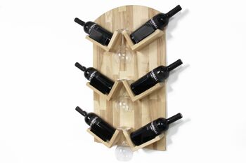 Porte-bouteille de vin, Porte-bouteille de vin en bois 6