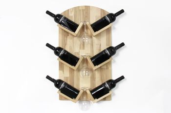 Porte-bouteille de vin, Porte-bouteille de vin en bois 8