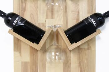Porte-bouteille de vin, Porte-bouteille de vin en bois 9