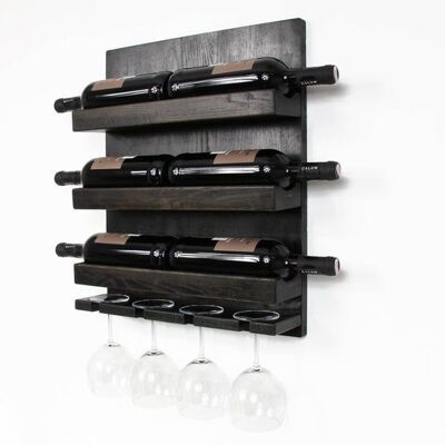 Wine Rack, Wooden Wall Wine Bottle Rack