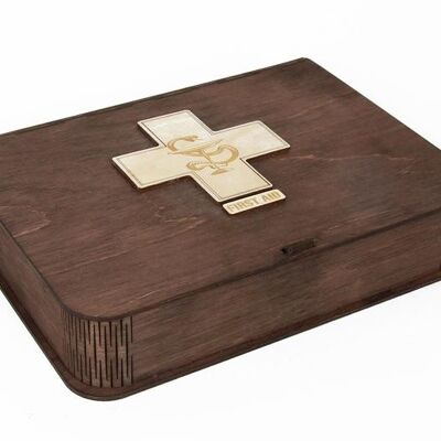 Caja de madera - caja con secciones (grabado)