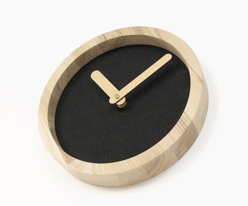 Wooden Clock, Black  wood wall clock