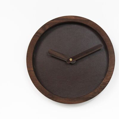 Orologio in legno, orologio da parete in legno grigio scuro