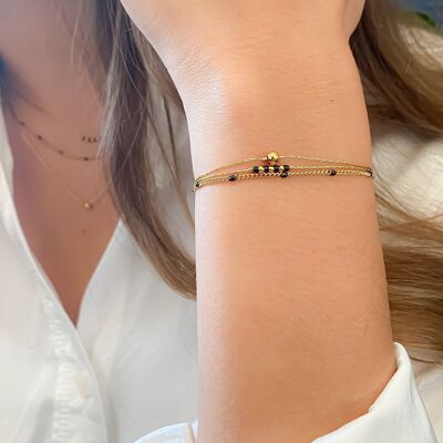 Triple bracelet Anna Black