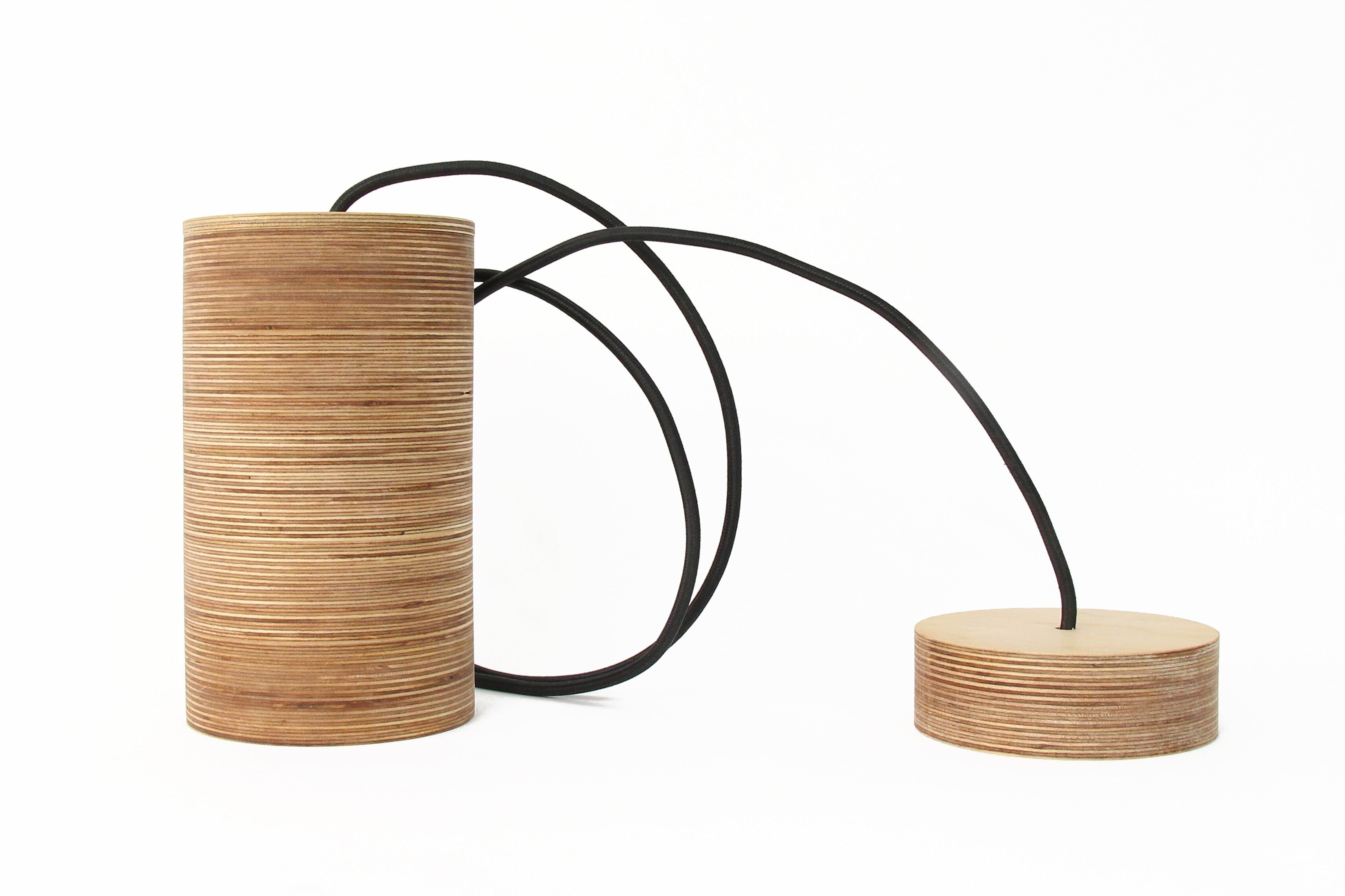 Wood Lamp , set of 2 hanging lights