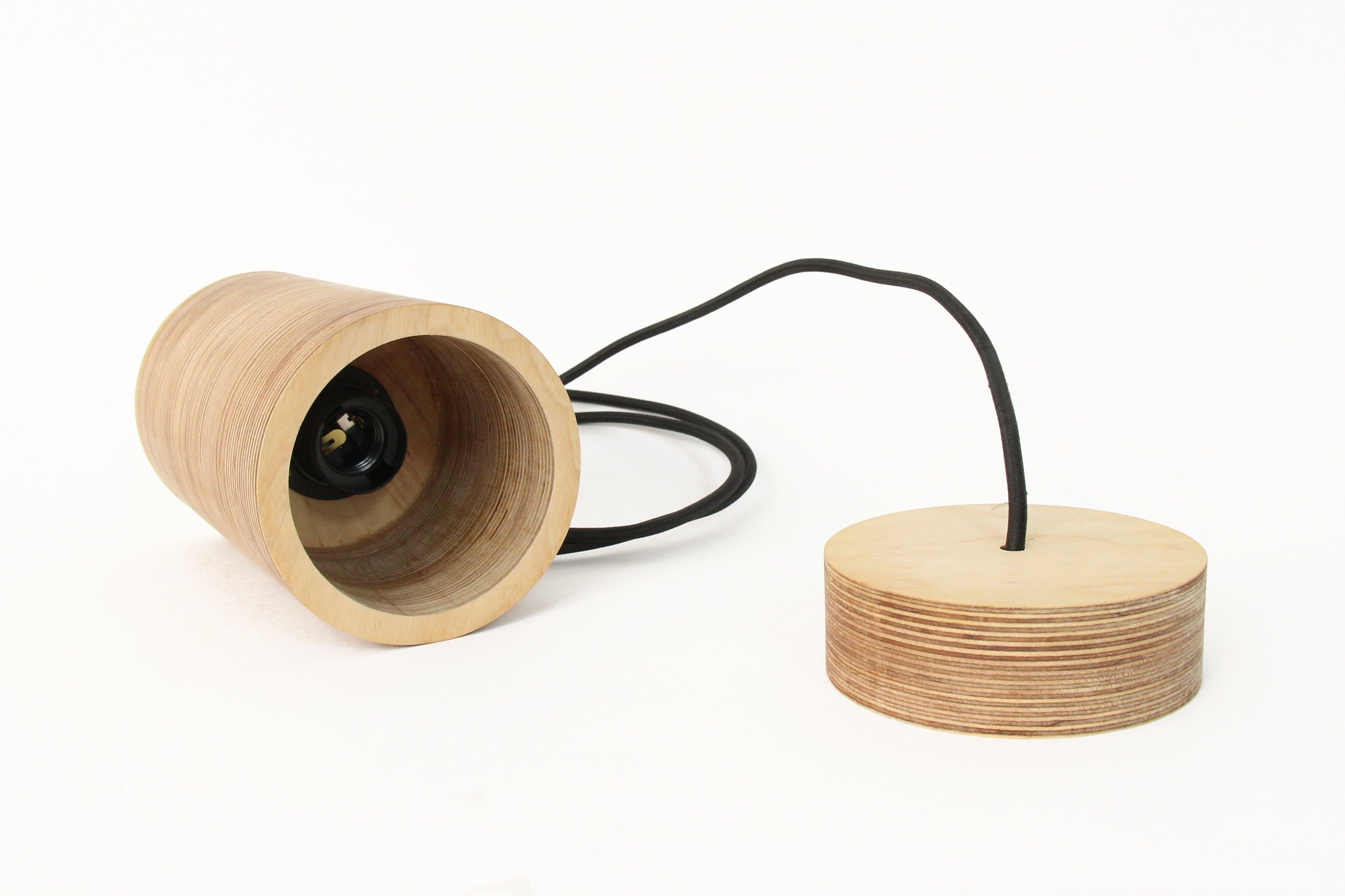 Wood Lamp , set of 2 hanging lights