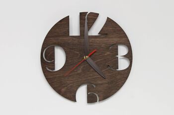 Horloge murale, Horloge murale ronde en bois 1