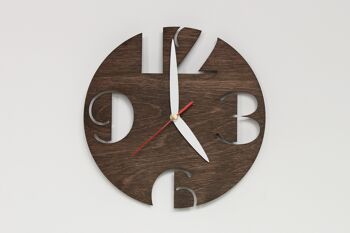 Horloge murale, Horloge murale ronde en bois 7