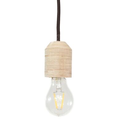 Wooden lamp - industrial wood hanging lamp