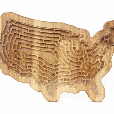 Juguete de laberinto, tablero de laberinto de madera para niños de EE. UU.