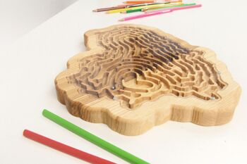 Jouet de labyrinthe, jouet de conseil de labyrinthe en bois pour des enfants USA 7