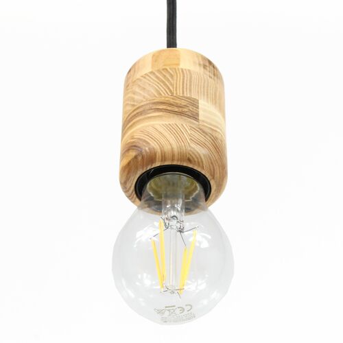 Wood lamp, Hanging  lamp natural wood