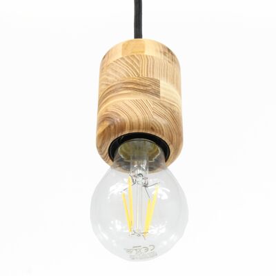 Lampada in legno, Lampada a sospensione in legno naturale