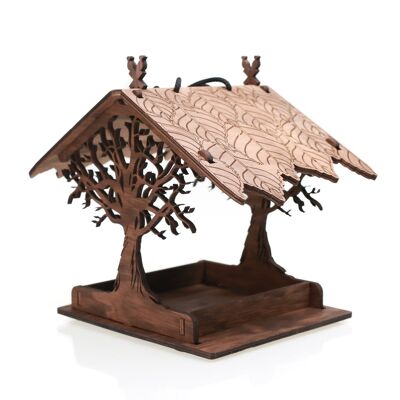 Mangeoire à oiseaux, mangeoire à oiseaux suspendue en bois