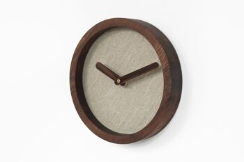 Horloge en bois, Horloge murale ronde en bois 3