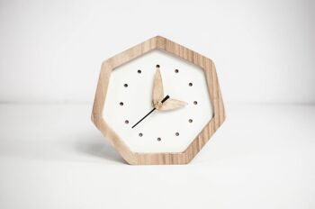 Horloge en bois, Horloge de table en bois 1