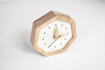 Horloge en bois, Horloge de table en bois 3