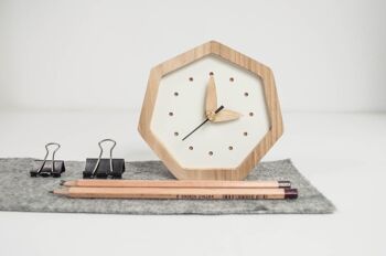 Horloge en bois, Horloge de table en bois 5
