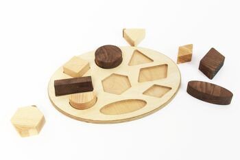 Jouet éducatif, Jouet d'apprentissage des formes pour enfants en bois 2