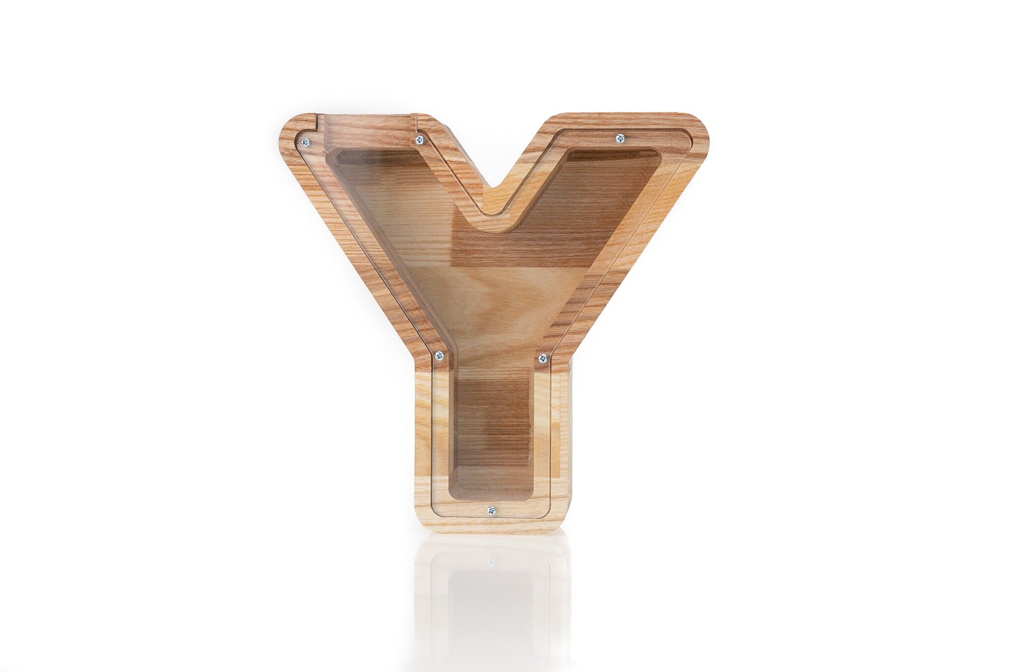 Tirelire lettre Y, tirelire en bois, tirelire bébé, tirelire, boîte à monnaie pour garçons et filles, cadeau d'anniversaire pour fils, cadeau pour fille