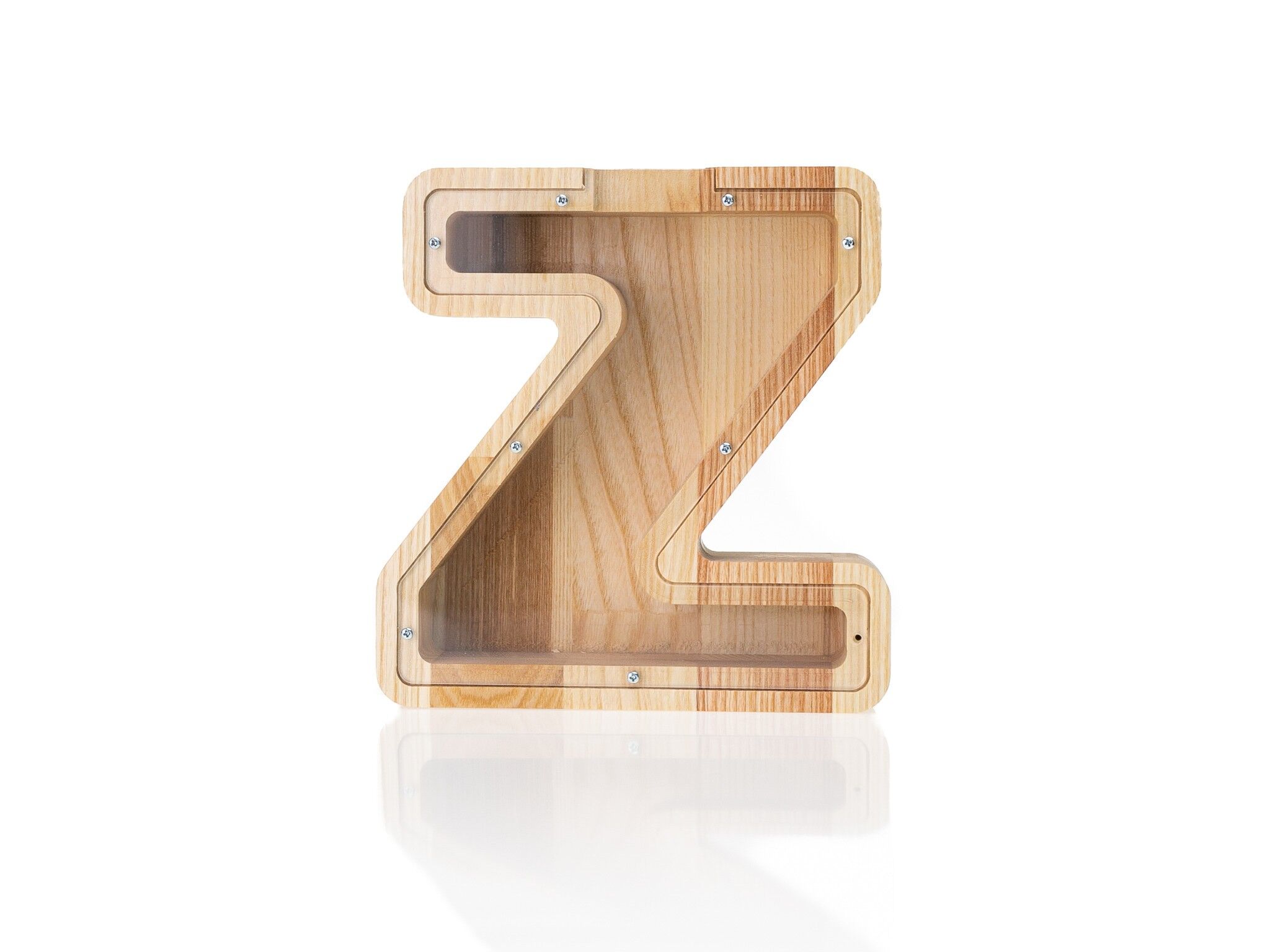 Tirelire lettre Z, tirelire en bois, tirelire bébé, tirelire, boîte à monnaie pour garçons et filles, cadeau d'anniversaire pour fils, cadeau pour fille