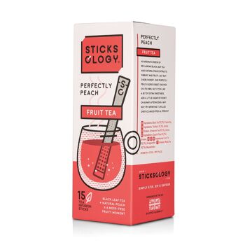 STICKSOLOGY PEACH TEA 12 boites (180 sticks infuseur) 2