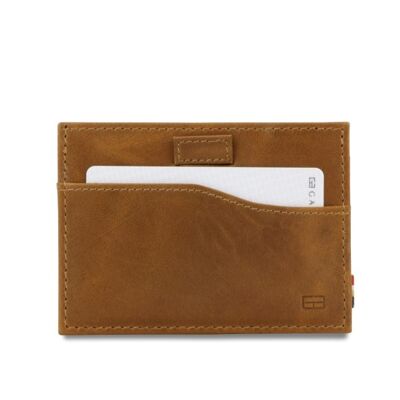 Card Holder Leggera - Brushed Cognac