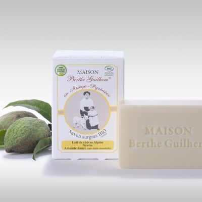 Certified organic soap GRAND COMFORT alpine goat's milk / sweet almond (without essential oil)