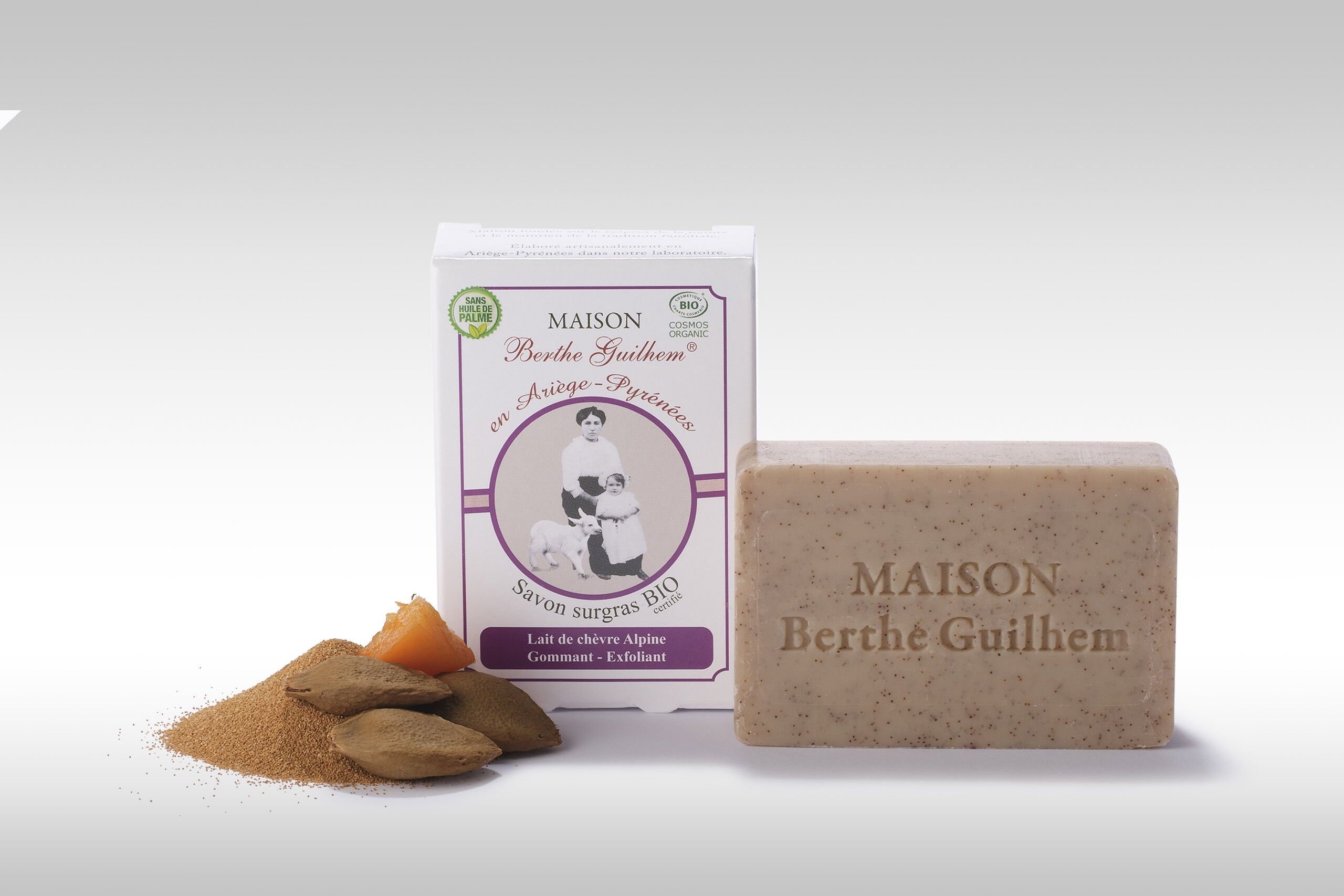 Sapone / esfoliante al latte di capra alpino certificato biologico