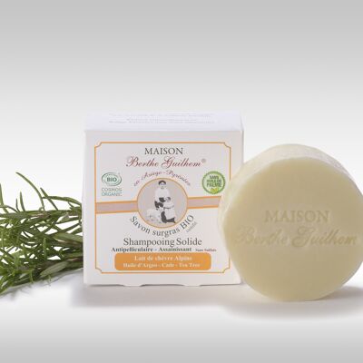 Solid shampoo with cade and tea tree certified organic