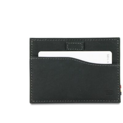Kartenhalter Leggera + Ausweisfenster - Carbon Black